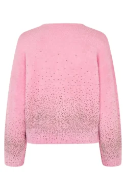 2384 Beaded Fluffy Knit, Crewneck Cardigansg-pf25-k037-2384*Stine Goya Best