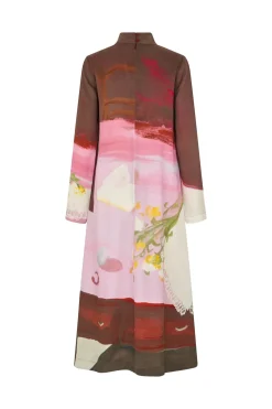 Stine Goya 2263 Dry Viscose, Long Sleeve Midi Dresssg-ps26-d017-2263p< Kjoler