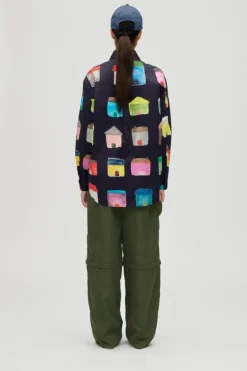 2340 Midweight Cotton, Pocket Oversized Shirtsg-aw25-t098-2340*Stine Goya