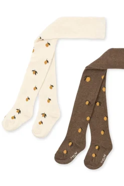 2 Pack Jaquard Tights Ks100021*Konges Sløjd Discount
