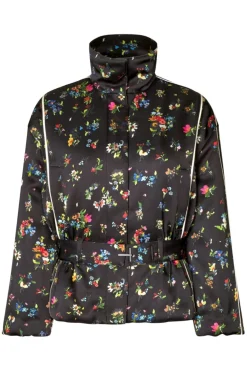 Stine Goya 2407 Satin Ruffle, Cinched Aviator Bomber Jacketsg-aw25-j056-2407< Overtøj & Jakker