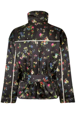 Stine Goya 2407 Satin Ruffle, Cinched Aviator Bomber Jacketsg-aw25-j056-2407< Overtøj & Jakker