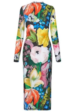 Stine Goya 2244 Stocking Jersey, Pullover Long Sleeve Midi Dresssg-aw25-d074-2244< Kjoler