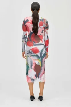 2244 Stocking Jersey, Pullover Long Sleeve Midi Dresssg-ps26-d074-2244*Stine Goya Sale