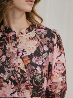 Neo Noir Aberto Big Flower Dress 166923< Kjoler|Ammevenligt Tøj