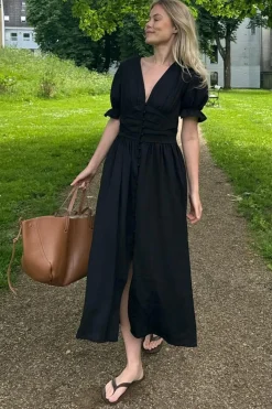 BYIC Adelic Long Ss Dress< Kjoler