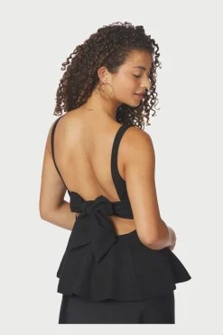 Agape Structure Tie Top 166980*Neo Noir Best