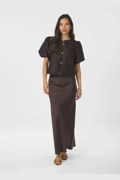 Neo Noir Aisa Brocade Blouse 166369< Bluser & Skjorter|Ammevenligt Tøj