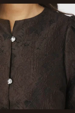Neo Noir Aisa Brocade Blouse 166369< Bluser & Skjorter|Ammevenligt Tøj