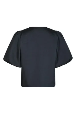 Aisa Dull Satin Blouse 164658*Neo Noir Clearance