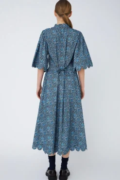 All Over Printed Midi Dressse53-4250*Stella Nova