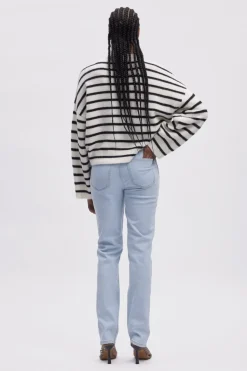 Gestuz Alphagz V-Neck Striped< Bluser & Skjorter|Strik