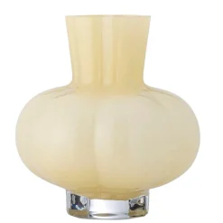 Alyssa Vase, Gul, Glas 82061390*Bloomingville Outlet