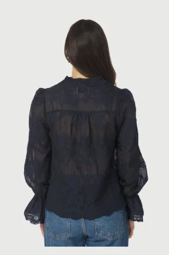 Neo Noir Amara Big Embroidery Blouse 163032< Bluser & Skjorter