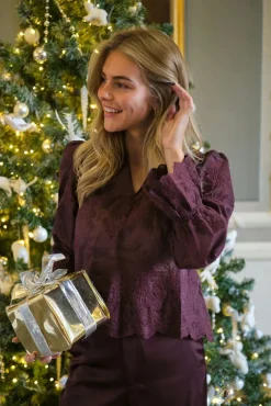 Neo Noir Amara Big Embroidery Blouse 163032< Bluser & Skjorter