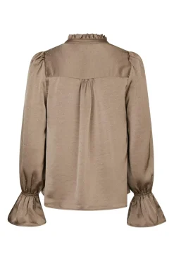 Neo Noir Amara Heavy Satin Bedaz Blouse 166578< Bluser & Skjorter