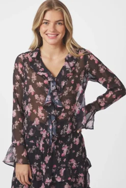 Anika Marigold Print Blouse 165527*Neo Noir