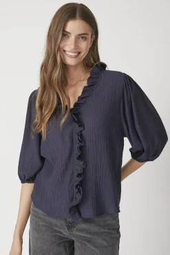 Anikacc Frill Ss Shirt 35905*Co´Couture Online