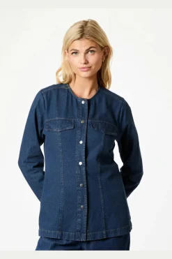 Neo Noir Annie Denim Blouse< Bluser & Skjorter|Ammevenligt Tøj