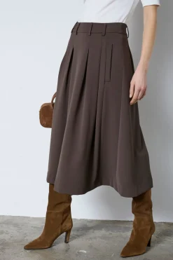 Co´Couture Anyacc Midi Pleat Skirt 44040< Nederdele