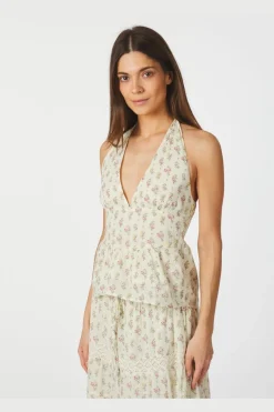 Neo Noir Ariet Fine Print Top 165346< Sæt 🛍️|T-Shirts & Toppe