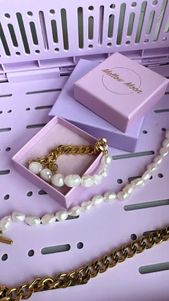 Armbånd Perle & Forgyldt*Mellow Moon