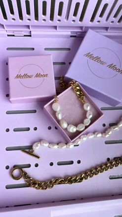 Armbånd Perle & Forgyldt*Mellow Moon