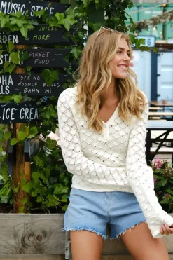 Neo Noir Aston Stitch Knit Blouse 164486< Bluser & Skjorter