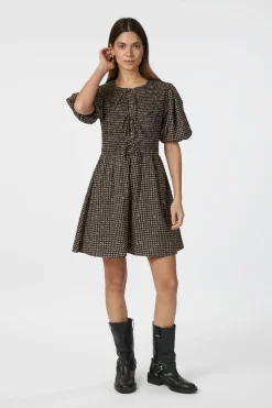 Auda Check Smock Dress 165419*Neo Noir Sale