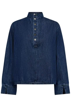 Co´Couture Azminacc Denim Placket Blouse 35948< Bluser & Skjorter