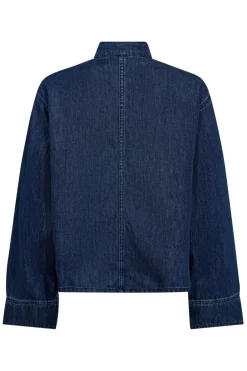 Co´Couture Azminacc Denim Placket Blouse 35948< Bluser & Skjorter