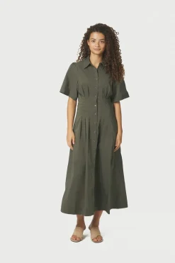 Neo Noir Baia Poplin Dress 165343< Kjoler