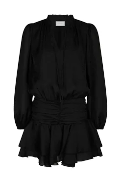 Bari Chiffon Dress 166918*Neo Noir Clearance