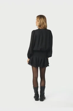 Bari Chiffon Dress 166918*Neo Noir Clearance