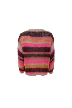 Black Colour Bcadria Multi Striped Jumper 1223< Strik|Bluser & Skjorter
