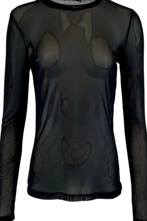 Black Colour Bcannie Mesh Blouse< Bluser & Skjorter