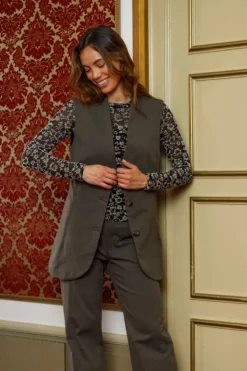 Bcavenue Long Vest*Black Colour