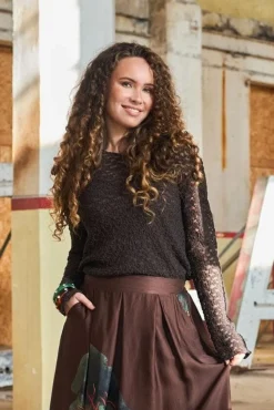 Bcblair Ls Lace Blouse 41049*Black Colour Sale