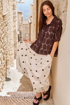 Bccosmos Ss Flower Shirt 40889*Black Colour Sale