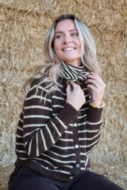 Black Colour Bcdell Mini Stripe Scarf 208394< Tørklæder