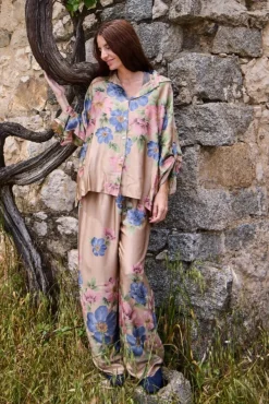 Black Colour Bcemme Flower Pants 40950< Bukser, Jeans & Leggings