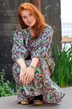 Black Colour Bcflora Short Puff Sleeve Dress 39811< Kjoler