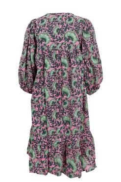 Black Colour Bcflora Short Puff Sleeve Dress 39811< Kjoler