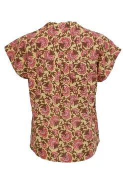 Bcflora S/S Blouse 39814*Black Colour Outlet