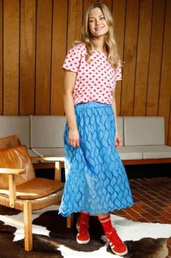 Black Colour Bcfreya Cut Out Lace Skirt 40717< Sæt 🛍️|Nederdele