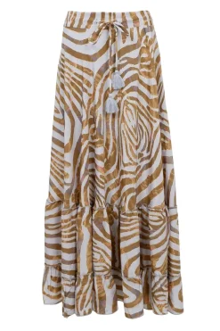 Bcluna Maxi Frill Skirt 39133*Black Colour