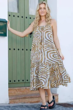 Bcluna Panel Strap Dress 39224*Black Colour New