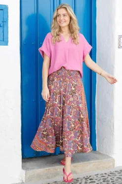 Bcluna Wide Smock Skirt 39217*Black Colour Outlet