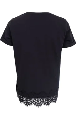 Black Colour Bcmay Ss Lace Tee 40920< T-Shirts & Toppe