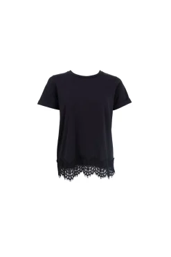 Black Colour Bcmay Ss Lace Tee 40920< T-Shirts & Toppe